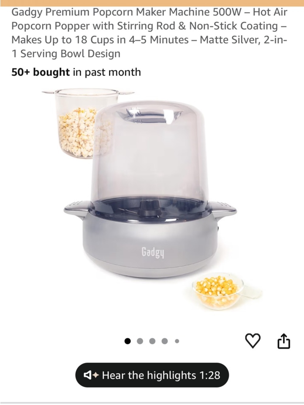 Gadgy Popcorn Maker